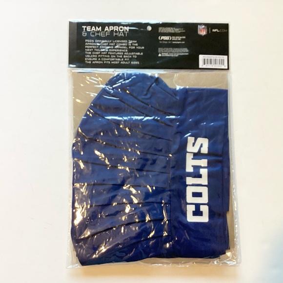 NWT NFL Indianapolis Colts Team Apron & Chef Hat - Picture 4 of 5